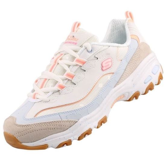 Baskets Skechers Femme Multicolore SKECHERS D'Lites® culte Lacets  Adulte Synthétique