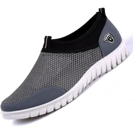Baskets Femme Sans Lacets En Mesh Respirant - Chaussures Plates Confortables Pour été - Semelle Antidérapante - Loisirs, Ville