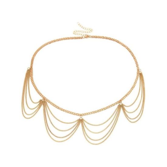 Ceinture En Métal Style Bohème Ethnique Rétro - Taille Unique Argentée - Neuf Avec étiquettes