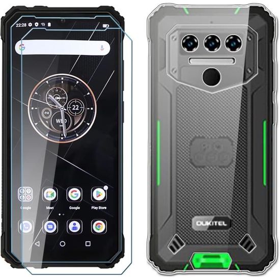 Custodia Oukitel WP23 + Pellicola Vetro Temperato - Cover Morbida Silicone TPU Antiurto A11