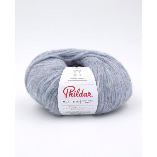 Phildar - Pelote de Laine PHIL AIR PEROU de 50g - Laine à Tricoter - 70 ...