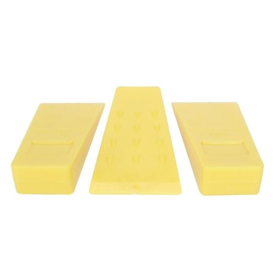 Coin d'abattage d'arbre de 8 pouces avec pointes Coin de fendage de bois en plastique ABS Accessoire de tronçonneus | Leroy Merlin