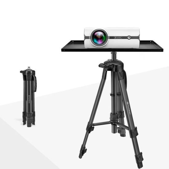 Mini Trépied Pour Vidéoprojecteur, Appareil Photo, Téléphone - Rotule Réglable à 360°, Pieds Antidérapants - Support Compact Et Stable Pour Table Ou Intérieur