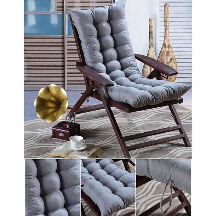 Coussins pour chaises de jardin HMWPB À Bascule Coussin De Chaise avec Liens,Épaissir High Retour Coussins De Chaise,Sol 204653