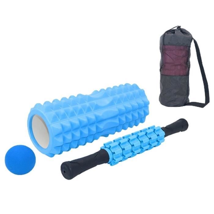 4 ensembles de yoga fitness rouleau de mousse exercice massage relaxation