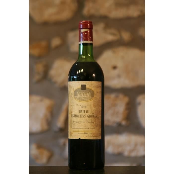 Vin rouge, Château les Jacquets St Georges 1970 Rouge