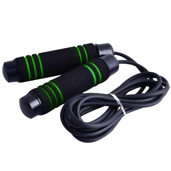 3m Formation Cordes À Sauter Sport Corde Réglable Compétitif Accessoire Fitness (Vert) CORDE A SAUTER