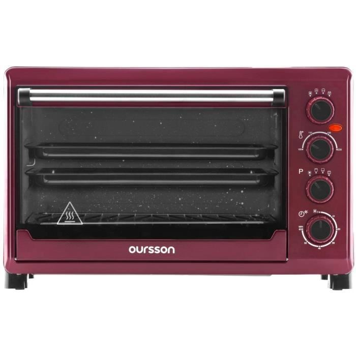 Oursson Mini-Four Électrique avec Convection, Auto Nettoyage Catalytique, 4 Ans Garantie, 42 litres, 2000 W, 12 Combinaisons de Cuis