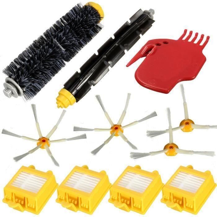 Kit Brosse Latéral Filtre Nettoyage Pr iRobot Roomba 700 760 770 780 790 Serie FR45093