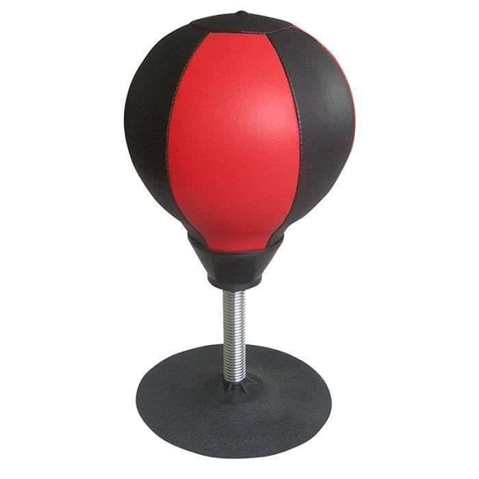 Boxe Poire De Vitesse Frappe Entrainement avec pompe NOIR ET ROUGE Ve71444