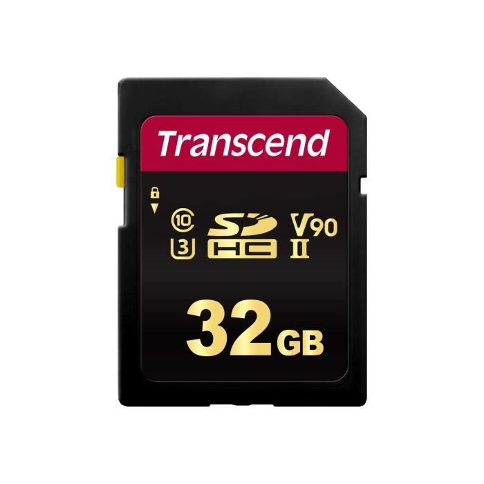 Transcend Carte Mémoire SDHC 700S 32 Go - UHS II Classe 3 - 4K Ultra HD
