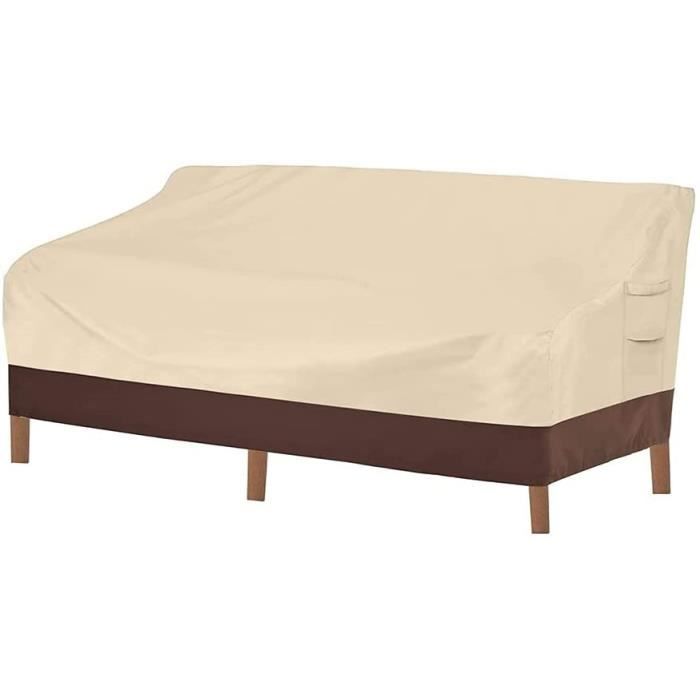 Housse de canapé d'extérieur Couverture de Meubles de Patio de pelouse Housse de Protection pour siège de Cour avec Sac de Rangement