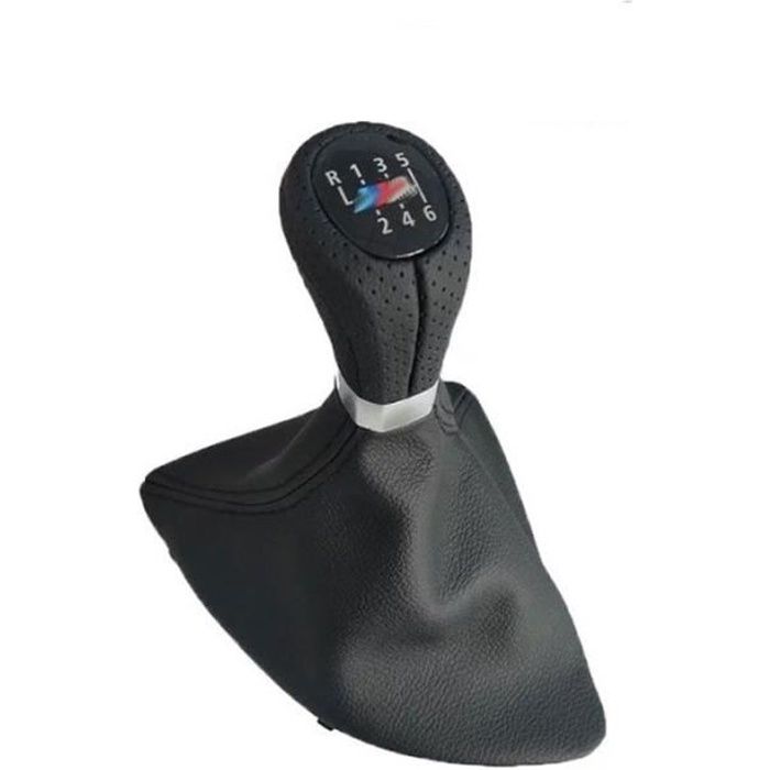 Pièces Auto,Pommeau de levier de vitesse de voiture pour Bmw série 1 E81 E82 E87 E88 E90 E91 E92 E93 - Type 6speed M leather