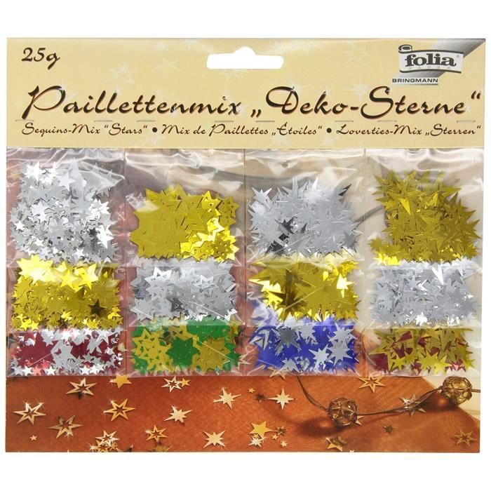 Folia Paillettes en forme d'étoile 25 g - 2510