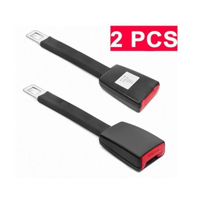 2pcs Extension Rallonge de Ceinture de Sécurité E11 certifié Universal Auto Voiture de Sécurité Extender 25cm