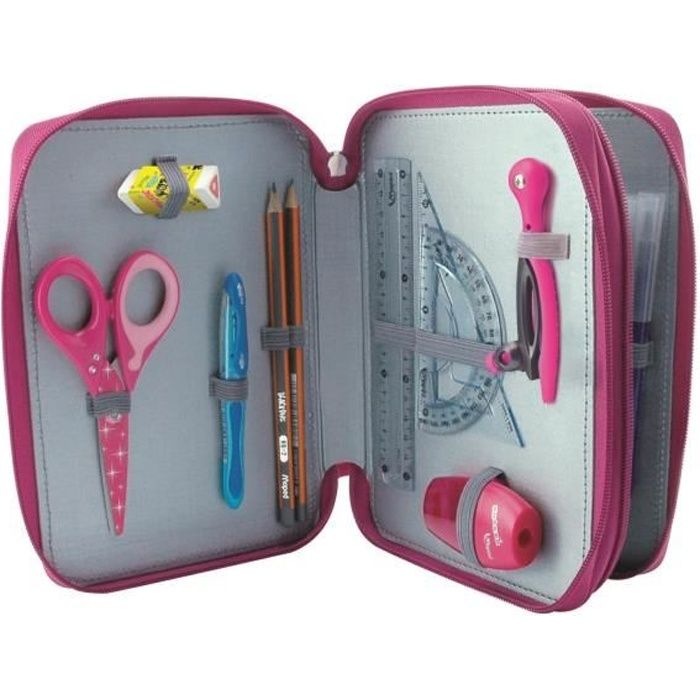 MAPED Trousse Scolaire Garnie 34 Pièces Girly