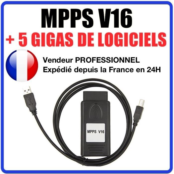 Interface MPPS V16 + Logiciel V16 Reprogrammation calculateur ECU - ECUSAFE IMMOKILLER