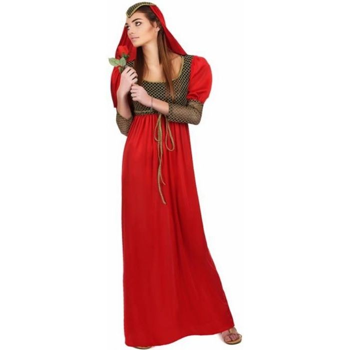 Déguisement médiéval rouge femme