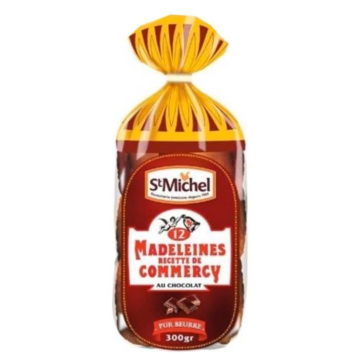 St Michel - St Michel Madeleines de Commercy au Chocolat 300g (lot de 3)