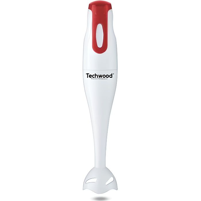 Mixeur plongeur TECHWOOD 7878C - Pied anti-éclaboussure - Rouge