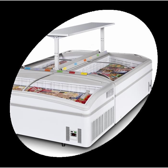 Réfrigérateur / Congélateur de Supermarché SHALLOW 150-CF - TEFCOLD - R290 490 Blanc