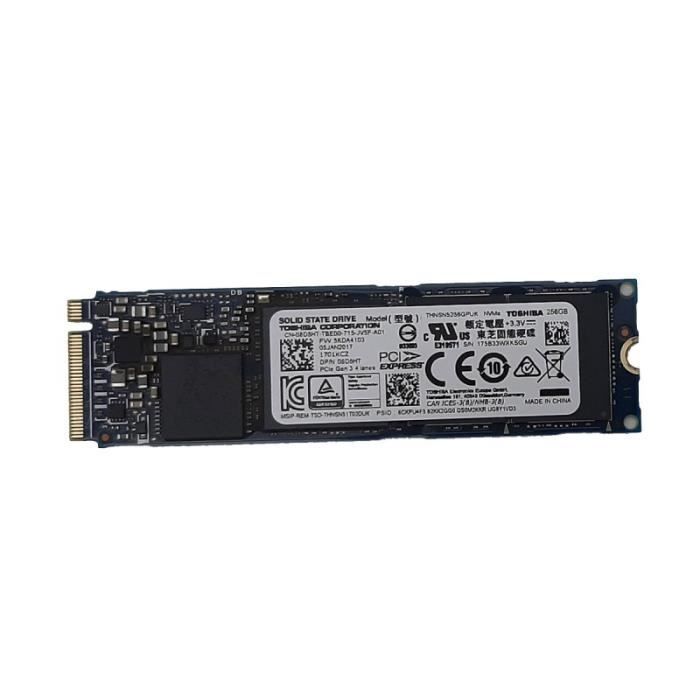 Disque Dur Interne Toshiba Ssd 256go Toshiba Nvme M.2 2280 Thnsn5256gpuk Gen 3 X4 Pcie