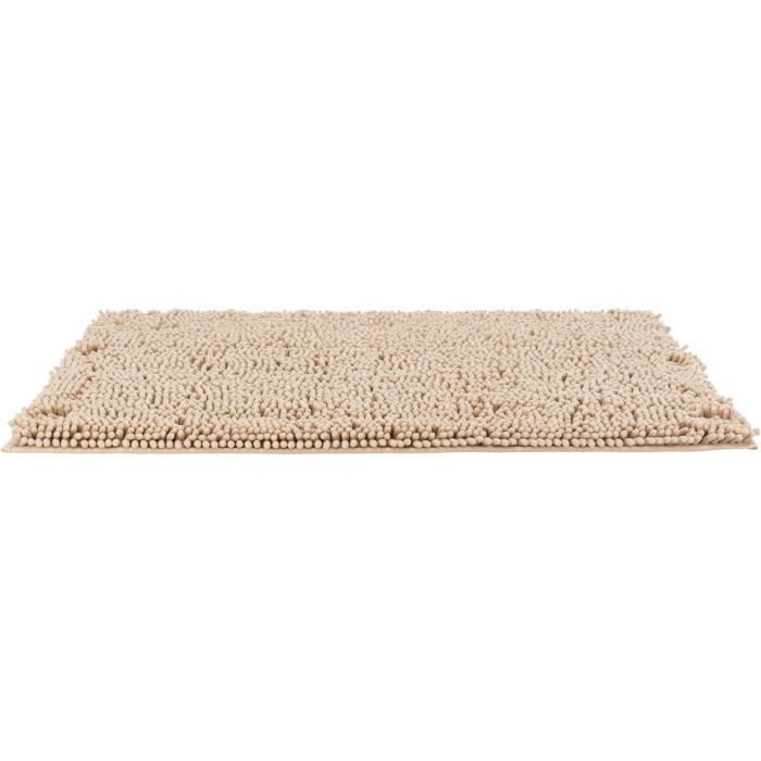 TRIXIE Tapis absorbant anti-saletés, imperméable - 80 x 60 cm - Beige - Pour chien