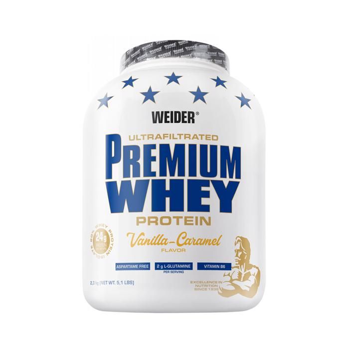 WEIDER Sachet de Premium Whey Vanille-Caramel 2.3kg