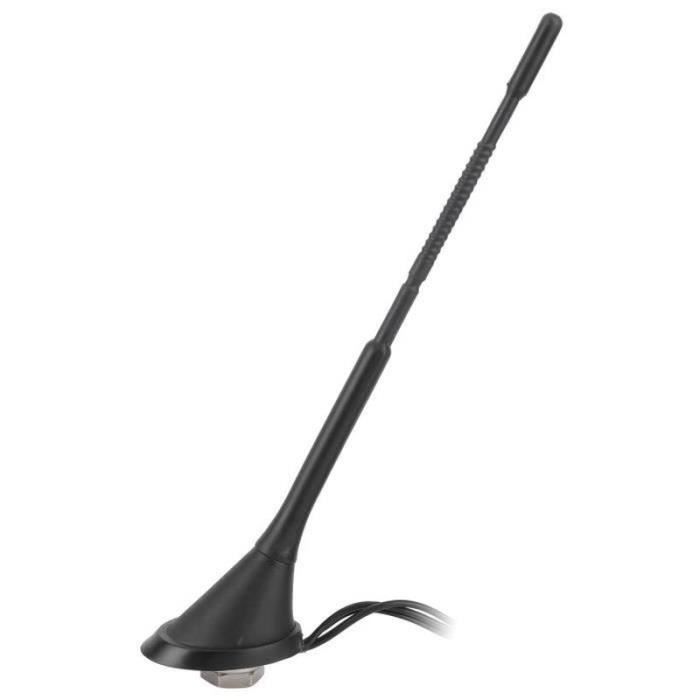 XZ30379-Atyhao Antenne de toit de voiture Antenne Radio Numérique 3 en 1 avec Amplificateur Antenne d'Autoradio pour DAB AM-FM(Têt