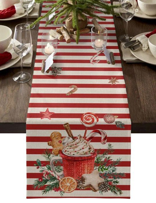 Artoid Mode - Chemin De Table De Noël Gris - Bonhomme De Neige, Let It