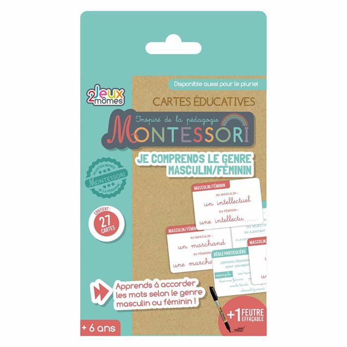 Jeu MONTESSORI Je Comprends Le Genre