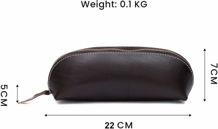 Étui à Stylo En Cuir Véritable Kaizuca - Fermeture Boucle Métal - Fait Main - Portable