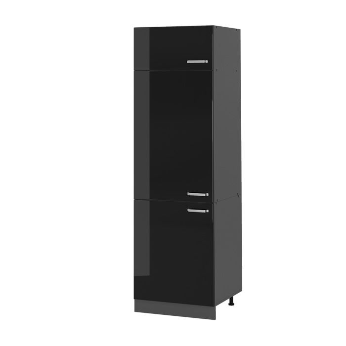 Armoire pour frigo R-Line 60cm Noir Haute brillance/Anthracite Vicco 41084