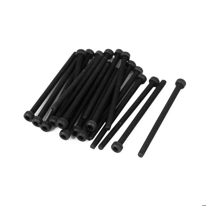 Lot De 20 Vis à Tête Hexagonale Creuse M2.5x50mm | Acier Allié Noir | 14.9 Grade | Neuf