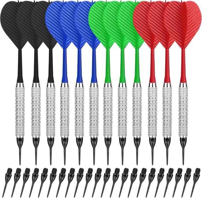 Jeu De 12 Fléchettes Professionnelles à Pointe Plastique 19 Gr Cupra
