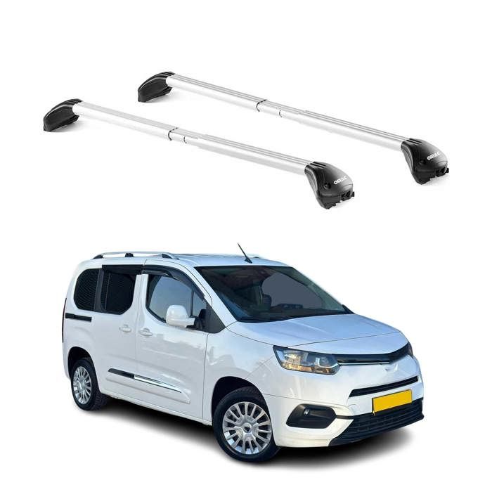 Barres De Toit Aluminium OMAC Pour Toyota 4Runner 2010-2024 – Gris Argent – Lot De 2 – Neuves
