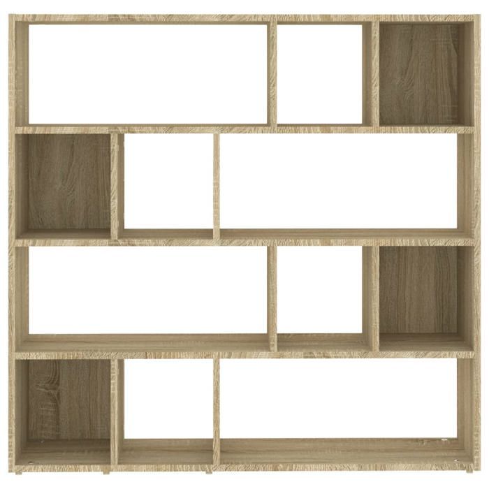JM Bibliothèque polyvalente/Séparateur de pièce - support à livres Chêne Sonoma 105x24x102 cm LV162