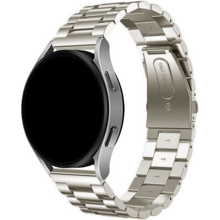 Stravo Bracelet acier 22 mm Huawei GT7/6/5/4 FR255/265/Vivoactive4/Venu3/2 Polar Vantage V3/M2/M & Watch3/GearS3 – Starlight