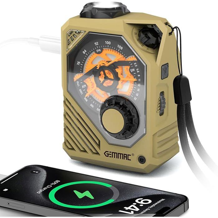 Radio Portable AM/FM Haute Sensibilité - Compacte, Pile AA, Pour Maison, Garage, Voyage Et Camping