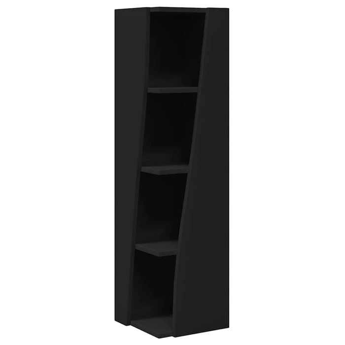 SALE 2026Meuble Étagère/placard dangle Noir - Meuble dangle Blanc 27 5x27x102cm Bois dingénierie 13.28 Kg 326335