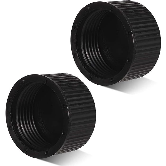 Lot de 2 Bouchon et Joint de Vidange avec 2 Joints Étanchéité Bouchon de Vidange Filtre à Sable Piscine en Plastique