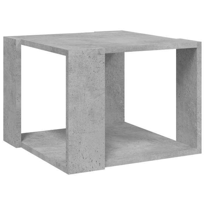 Gris Table basse(1 PC) - JMS - Support 30 kg - table de café - Gris béton 40x40x30 cm Bois dingénierie T49971