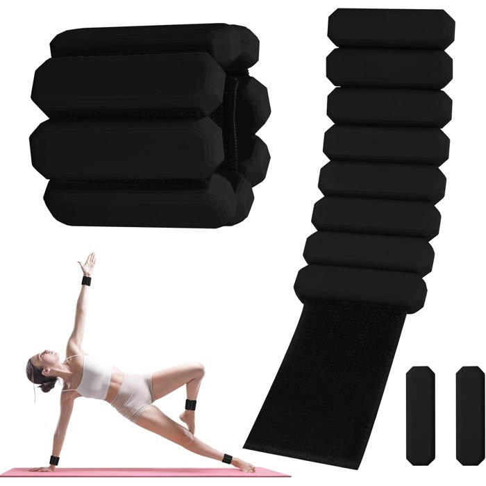 Poids réglables poignet et cheville fitness yoga danse pilates cardio aérobic marche
