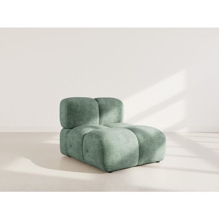 Grace - module dassise en velours texturé - Vert