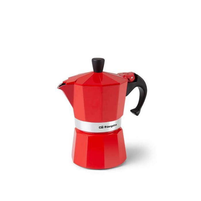 Cafetière à moka Orbegozo KFR 340 Rouge 3 tasses