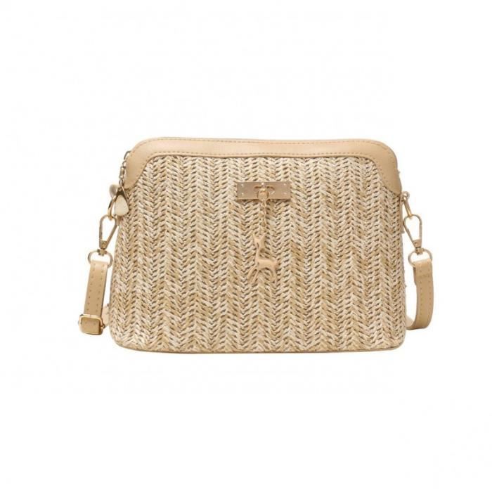 Sac paille bandouliere top