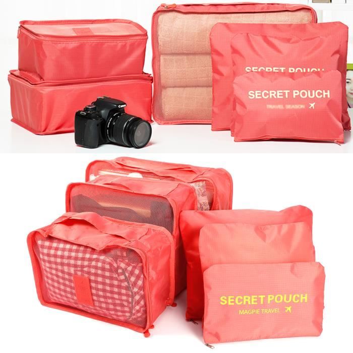 Bleu Sacs de Rangement pour Bagages de Voyage pour sous-v/êtements de Soutien-Gorge Organisateur de Valise pour Lingerie Sac Portable Sacs de Rangement pour Articles de Toilette