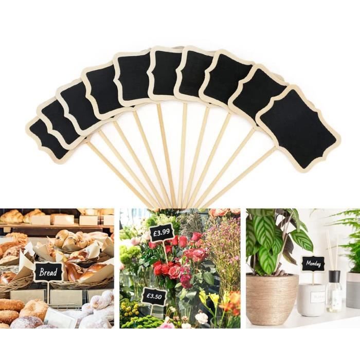 100 Étiquettes De Jardin KINGLAKE - Marqueurs Plantes 15x2,5cm En Plastique Blanc Pour Potager, Extérieur