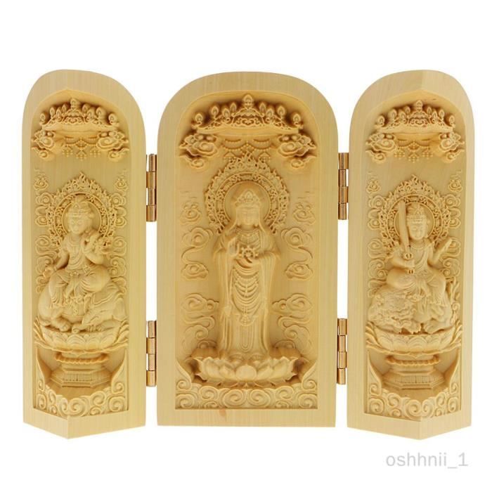 Statue Bouddha Guanyin En Résine - Fait Main, Style Tang Song - Décoration Méditation