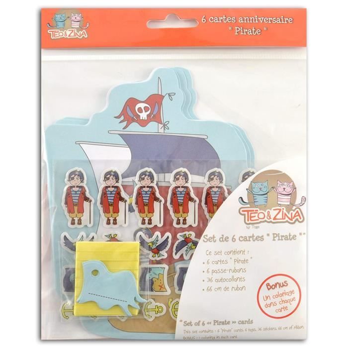 Carte Anniversaire Pirate Achat Vente Pas Cher